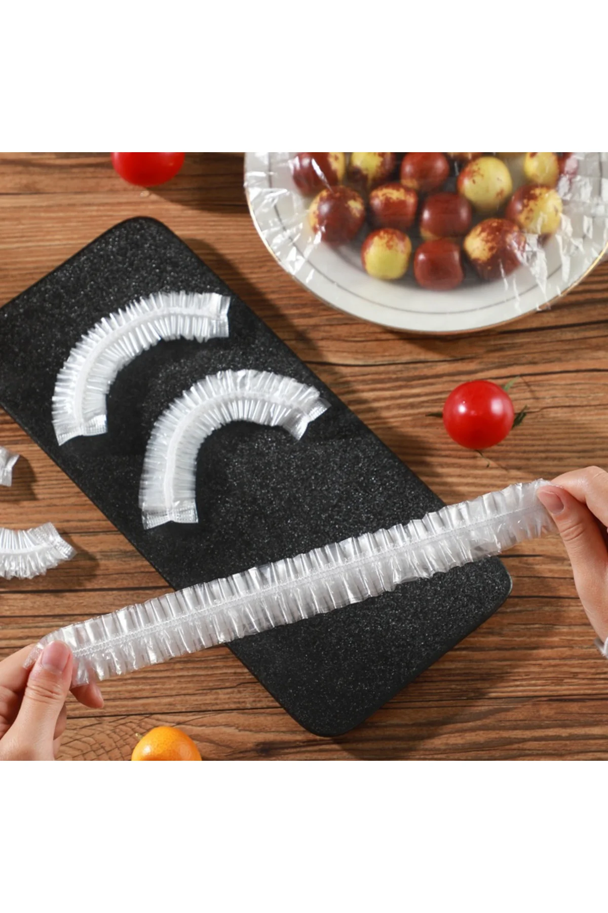 Lastikli Tencere Ve Tabak Bonesi 100 Adet (24cm)