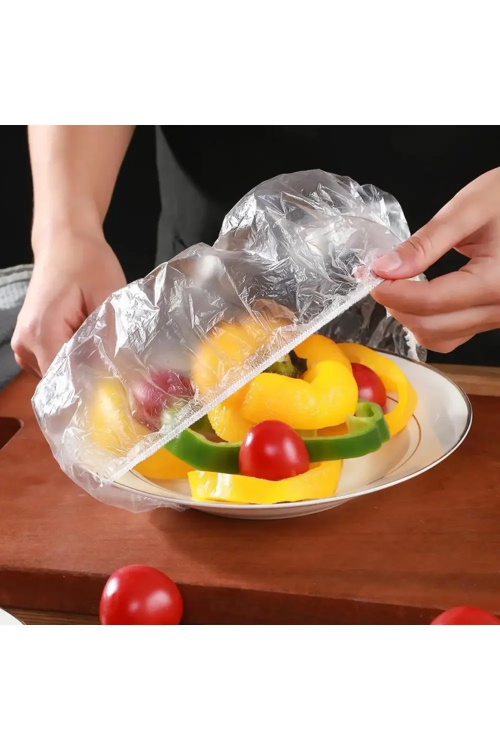 Lastikli Tencere Ve Tabak Bonesi 100 Adet (24cm)