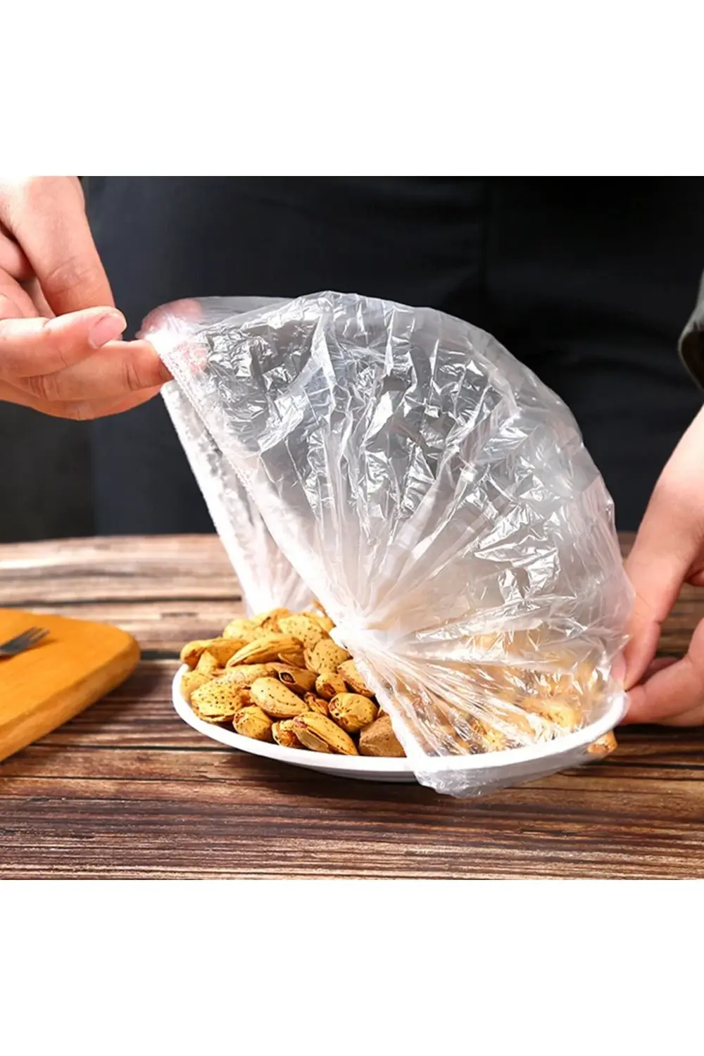 Lastikli Tencere Ve Tabak Bonesi 100 Adet (24cm)