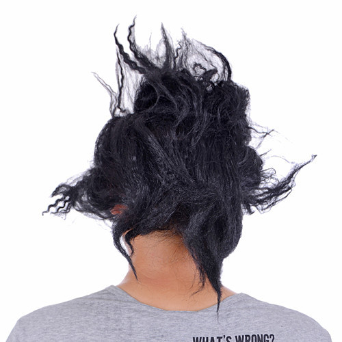 LateDişli Korku Maskesi Saçlı Yarım Surat