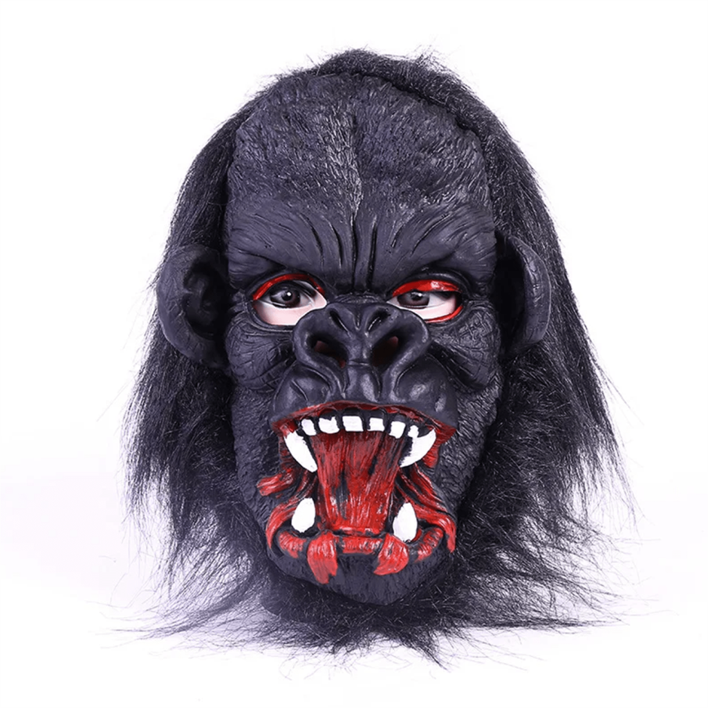 LateGoril Maskesi Maymun Maskesi Et Maskesi Orangutan Siyah Saçlı LateGoril Maskesi Maymun Maskesi Et Maskesi Orangutan Siyah Saçlı