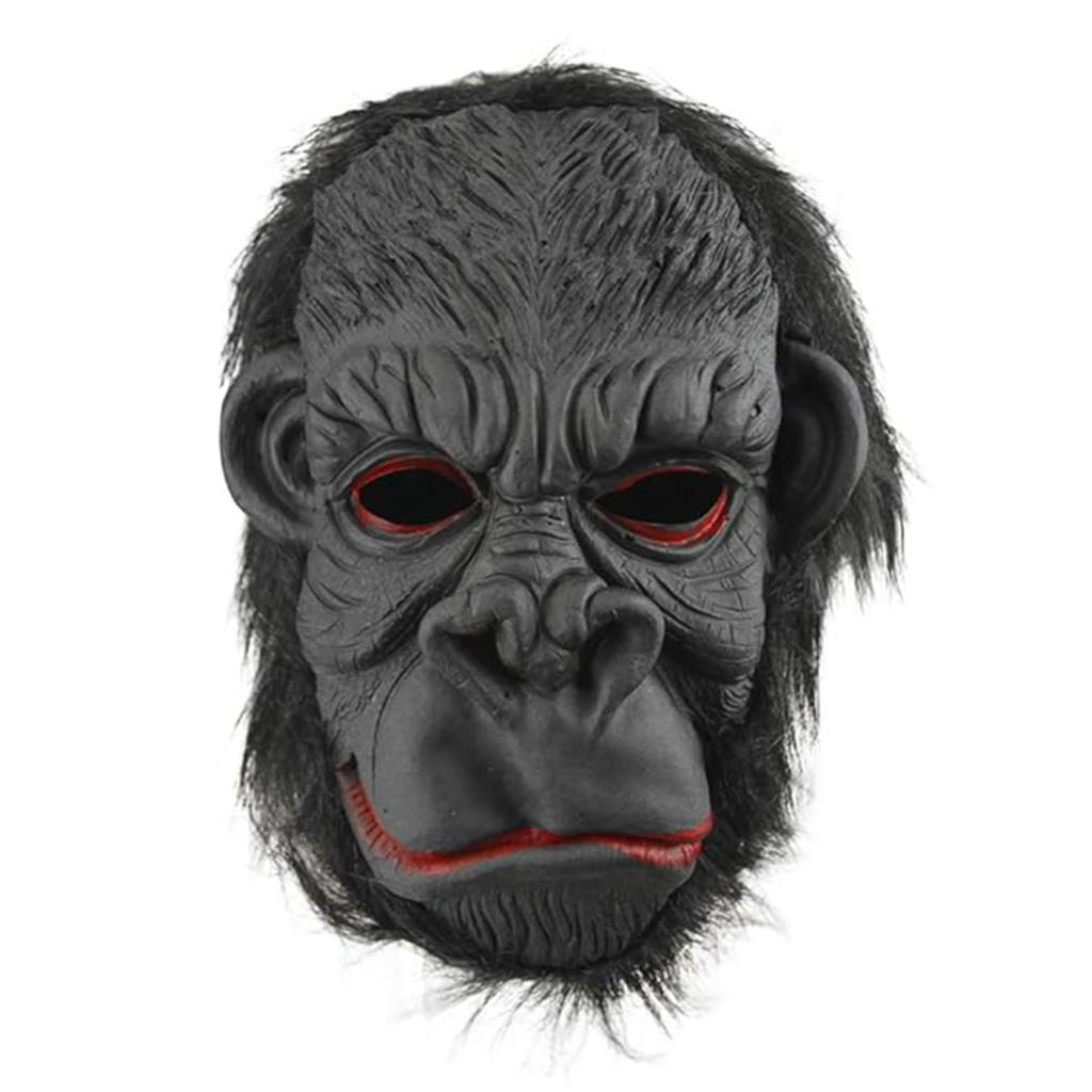 LateGoril Maskesi Maymun Maskesi Et Maskesi Orangutan Siyah Saçlı LateGoril Maskesi Maymun Maskesi Et Maskesi Orangutan Siyah Saçlı