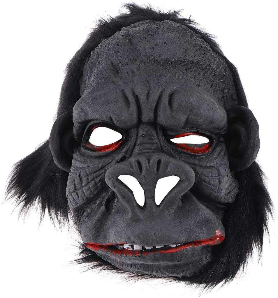 LateGoril Maskesi Maymun Maskesi Et Maskesi Orangutan Siyah Saçlı LateGoril Maskesi Maymun Maskesi Et Maskesi Orangutan Siyah Saçlı