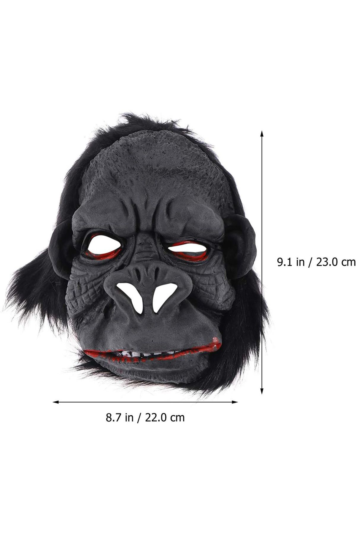 Ok Aksesuar Lateks Goril Maskesi Maymun Maskesi Et Maskesi Orangutan Siyah Sa
