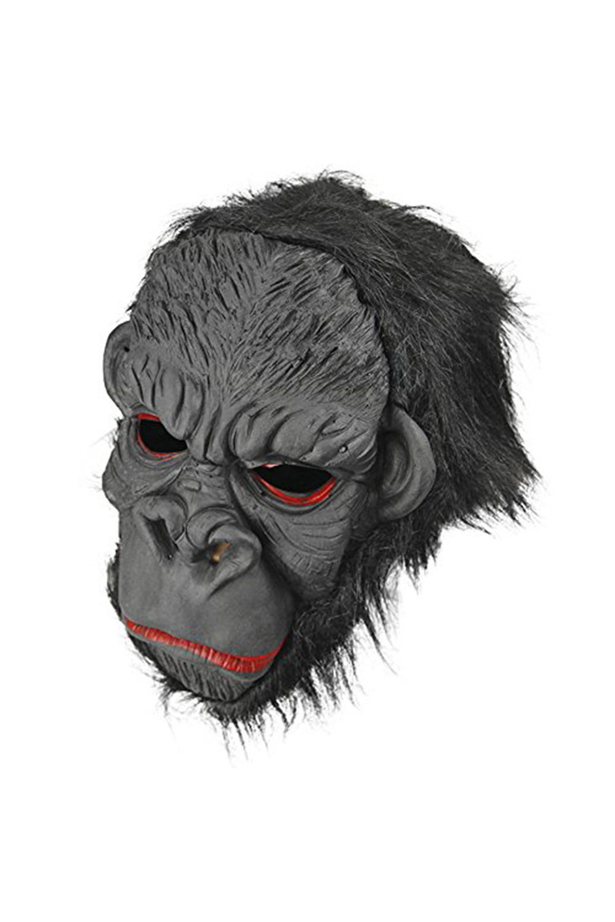 Ok Aksesuar Lateks Goril Maskesi Maymun Maskesi Et Maskesi Orangutan Siyah Sa