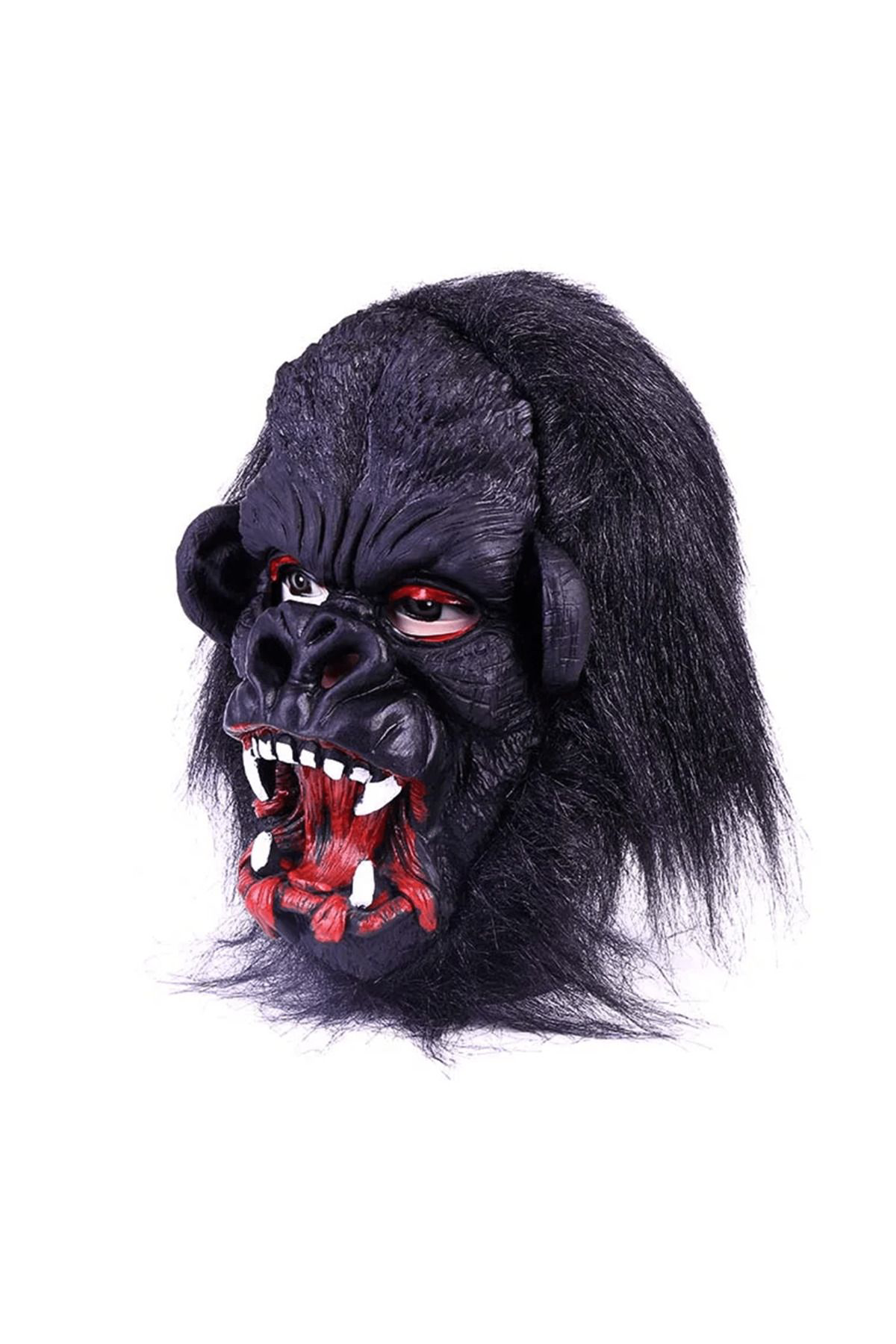 Ok Aksesuar Lateks Goril Maskesi Maymun Maskesi Et Maskesi Orangutan Siyah Sa