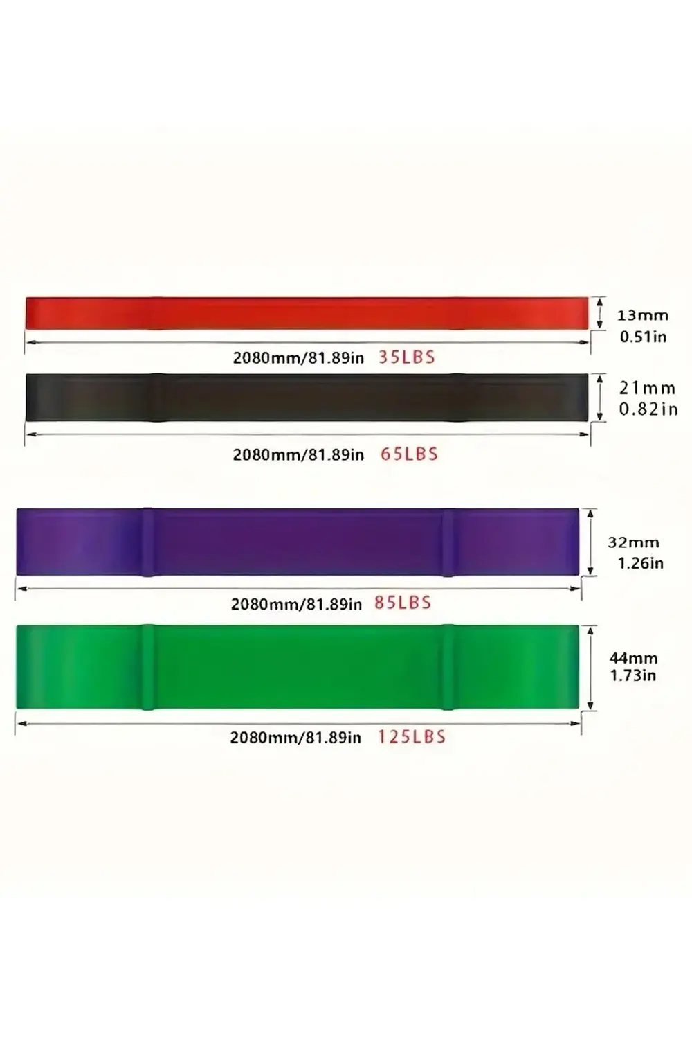 Latex 56 Kg Güç Bandı Powerband Kas Geliştirici Güç Direnç Lastiğ