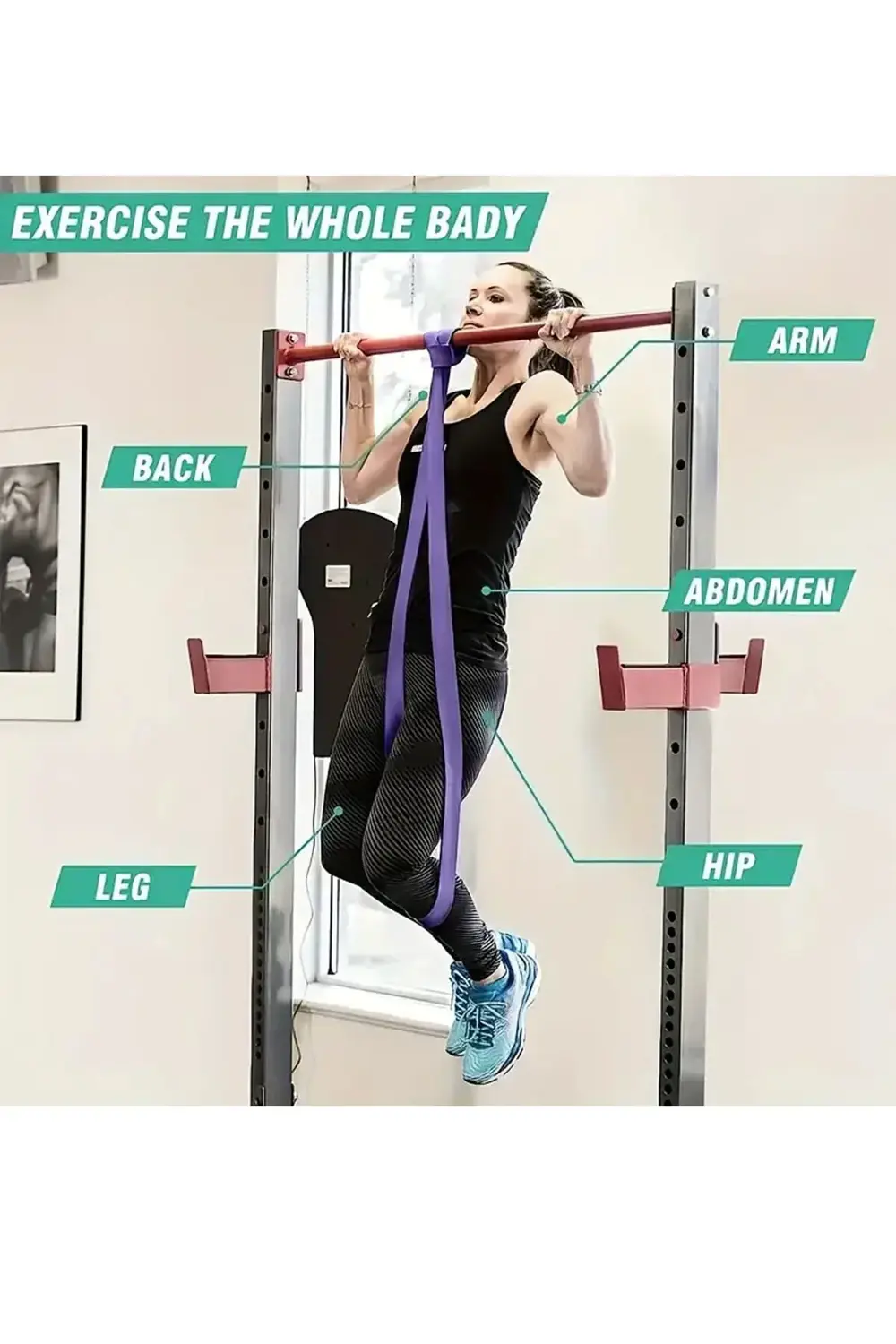 Latex 56 Kg Güç Bandı Powerband Kas Geliştirici Güç Direnç Lastiğ