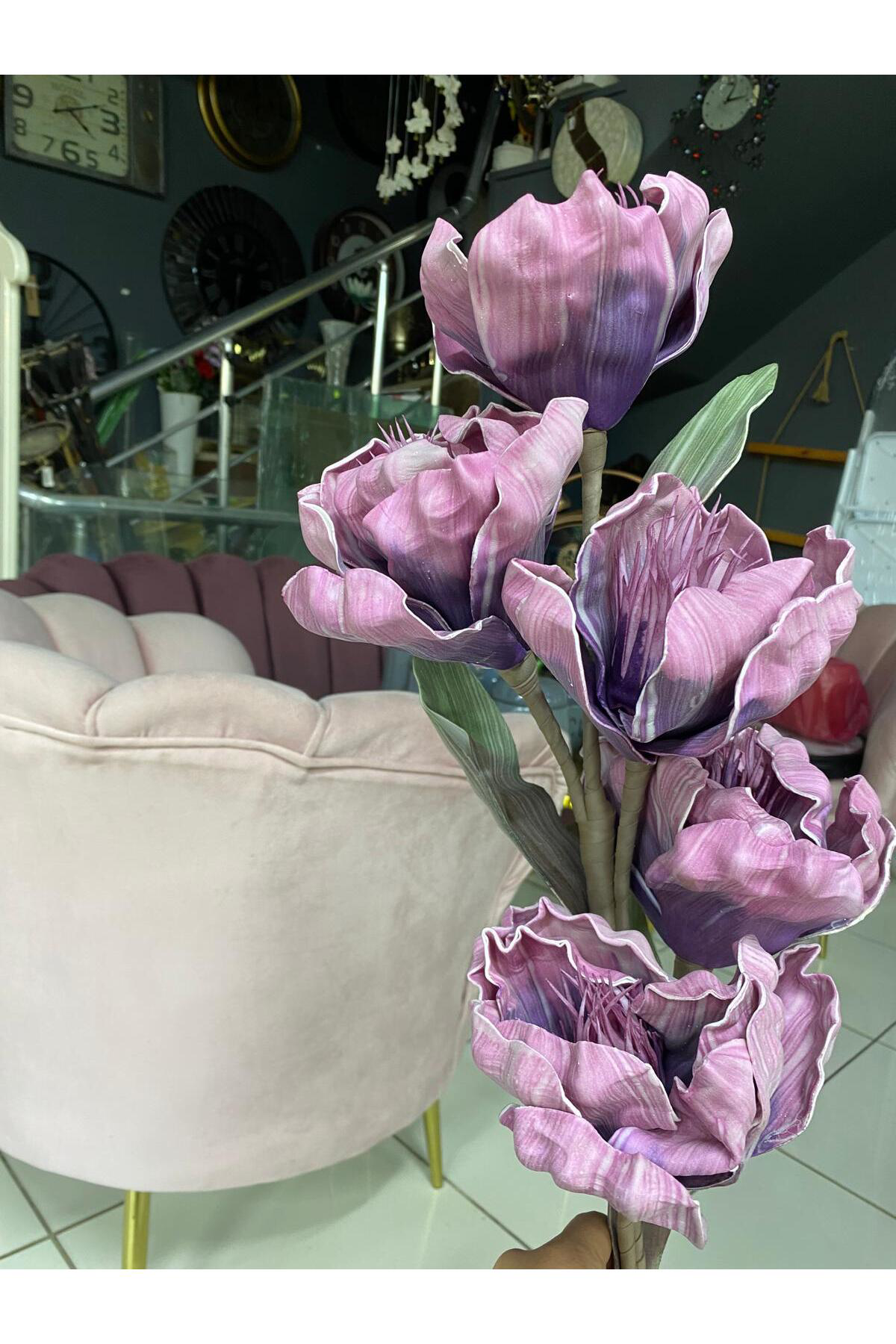 Latex Doku Yapay Çiçek Tek Dal 104 cm