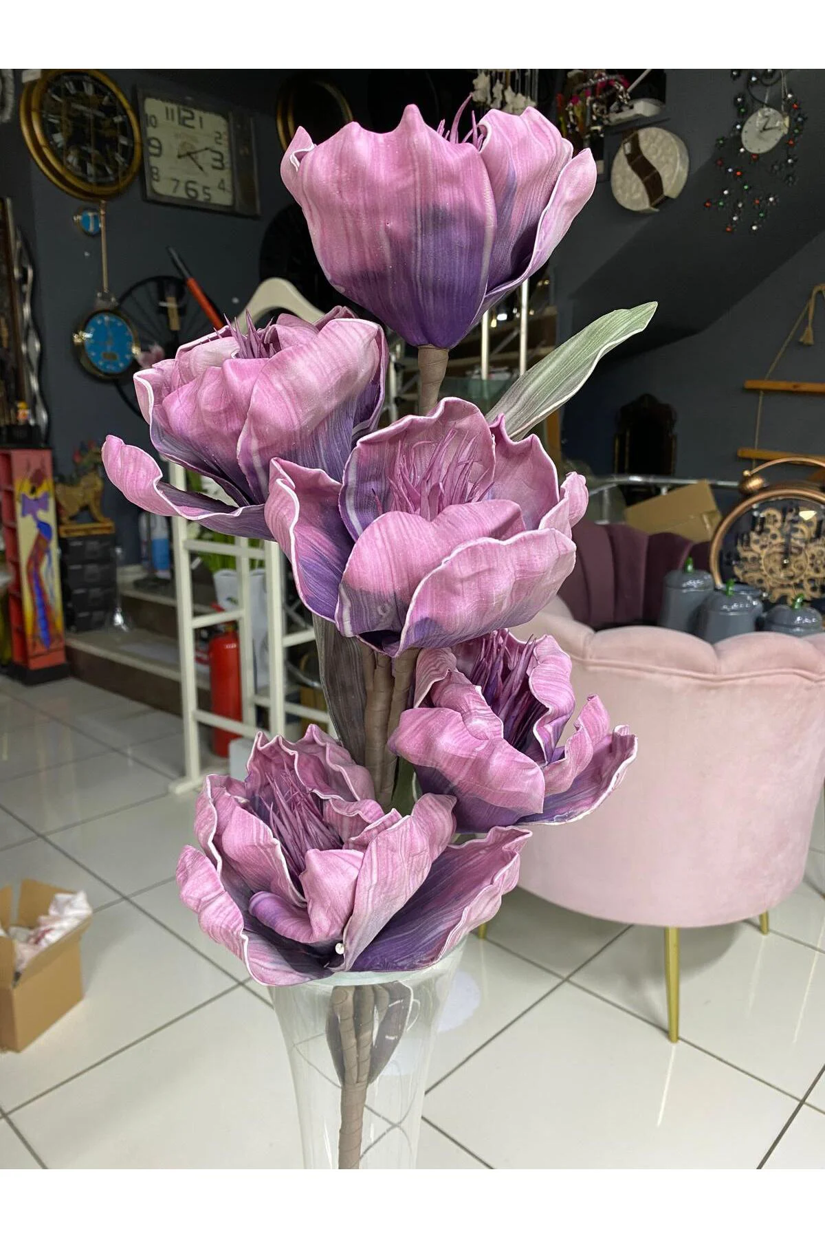 Latex Doku Yapay Çiçek Tek Dal 104 cm Latex Doku Yapay Çiçek Tek Dal 104 cm