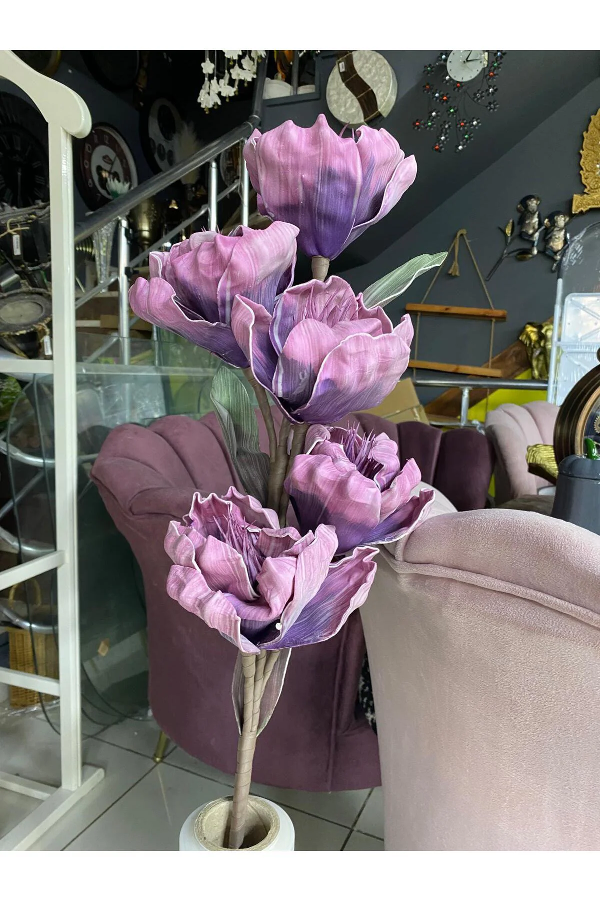 Latex Doku Yapay Çiçek Tek Dal 104 cm Latex Doku Yapay Çiçek Tek Dal 104 cm - Görsel 3