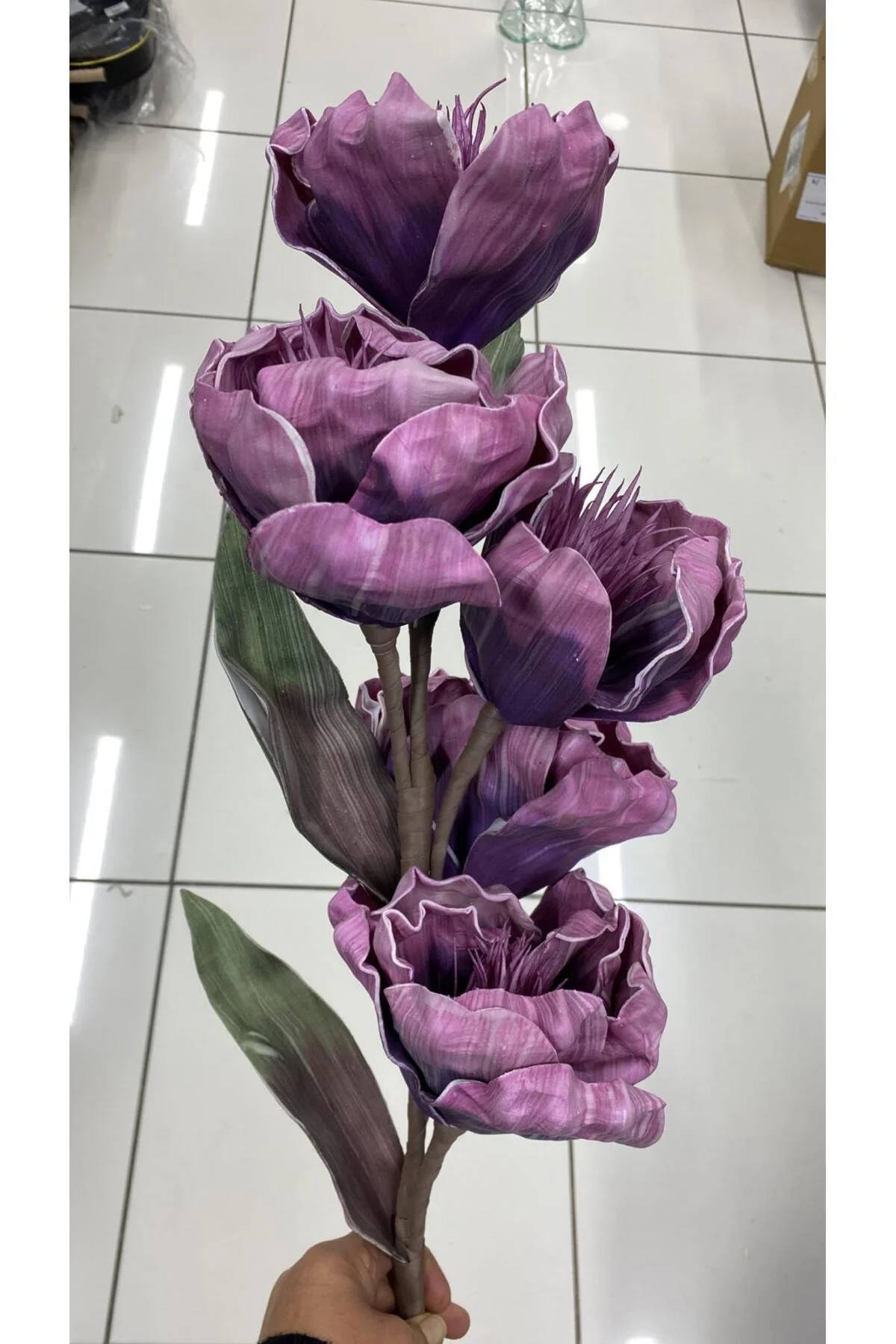 Latex Doku Yapay Çiçek Tek Dal 104 cm Latex Doku Yapay Çiçek Tek Dal 104 cm - Görsel 5