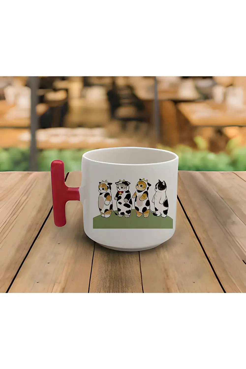 Latte & Espresso El Yapımı Haylaz Sevimli Yavru Kediler Baskılı T