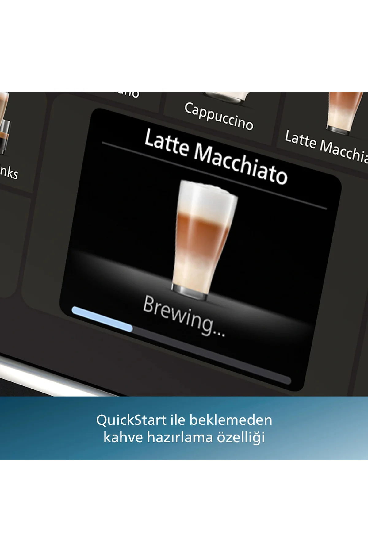 LatteGo Tam Otomatik Espresso Makinesi, 20 Sıcak ve Soğuk İçecek, Silent Brew, EP5544/80
