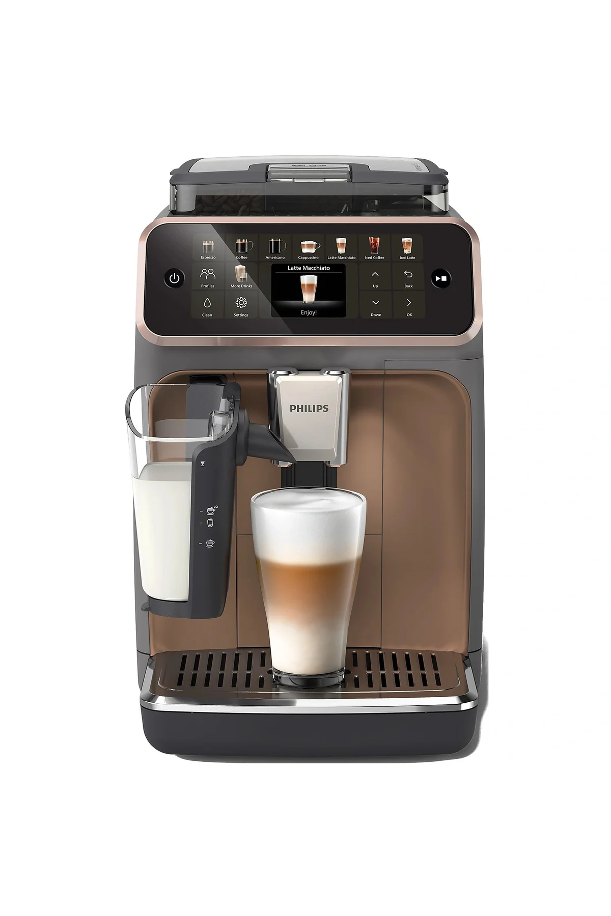 LatteGo Tam Otomatik Espresso Makinesi, 20 Sıcak ve Soğuk İçecek, Silent Brew, EP5544/80