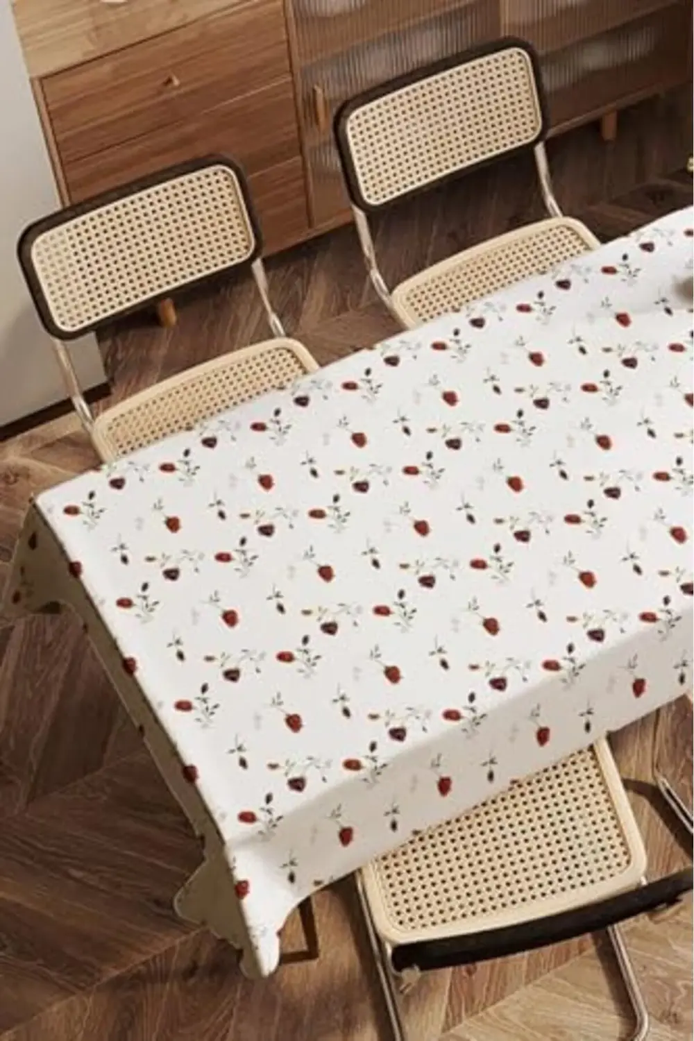 & LAUREL Baskılı Yıkanabilir Masa Örtüsü Mutfak Bahçe Piknik Masa