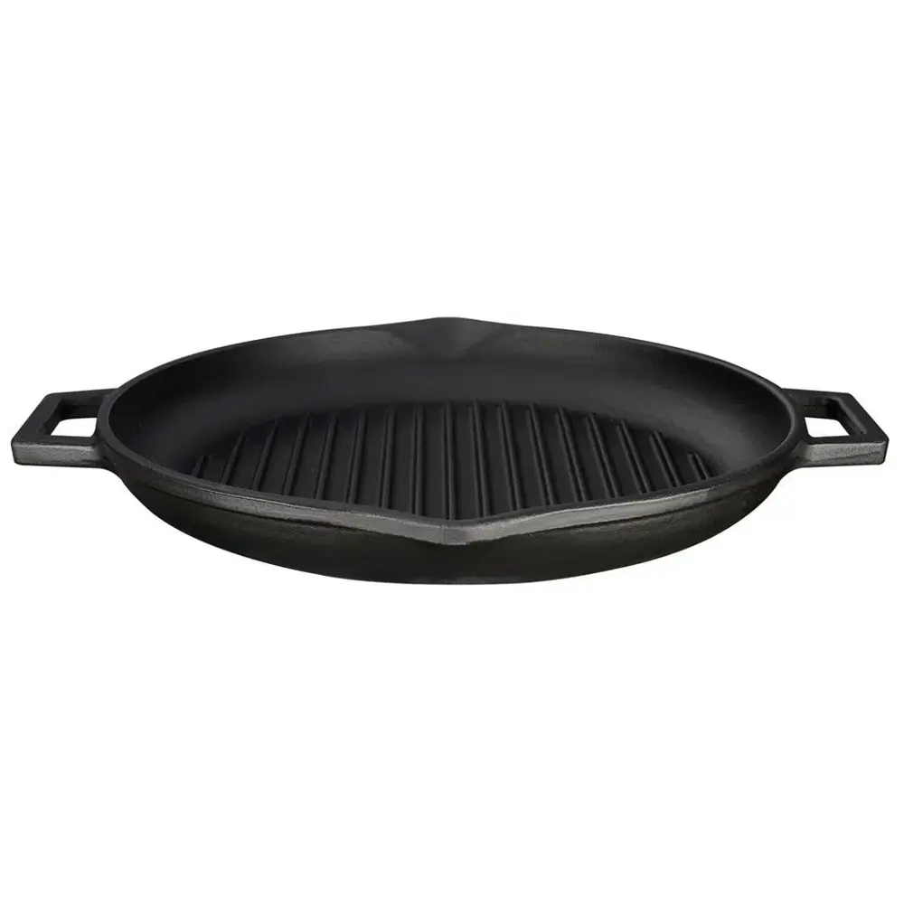 Lava Demir Döküm Yuvarlak Izgara Grill Tava 30 Cm Eco Gt 30 T5