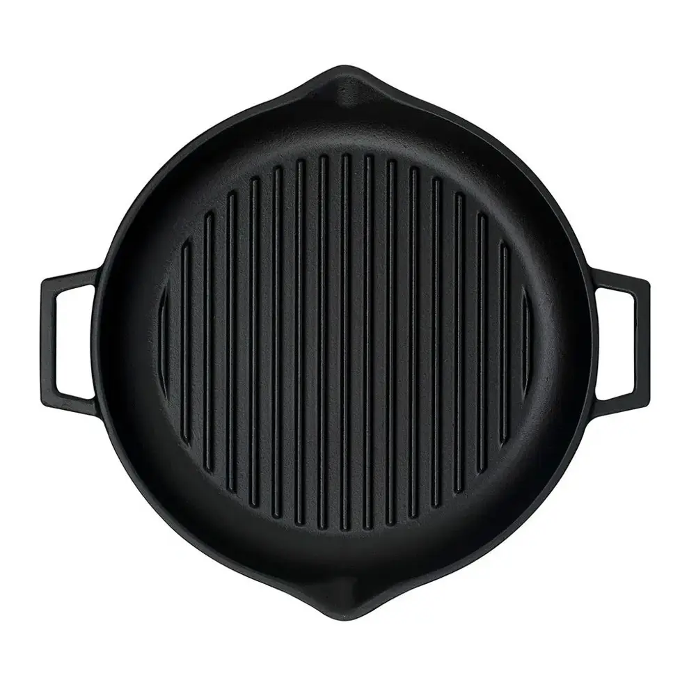 Lava Demir Döküm Yuvarlak Izgara Grill Tava 30 Cm Eco Gt 30 T5