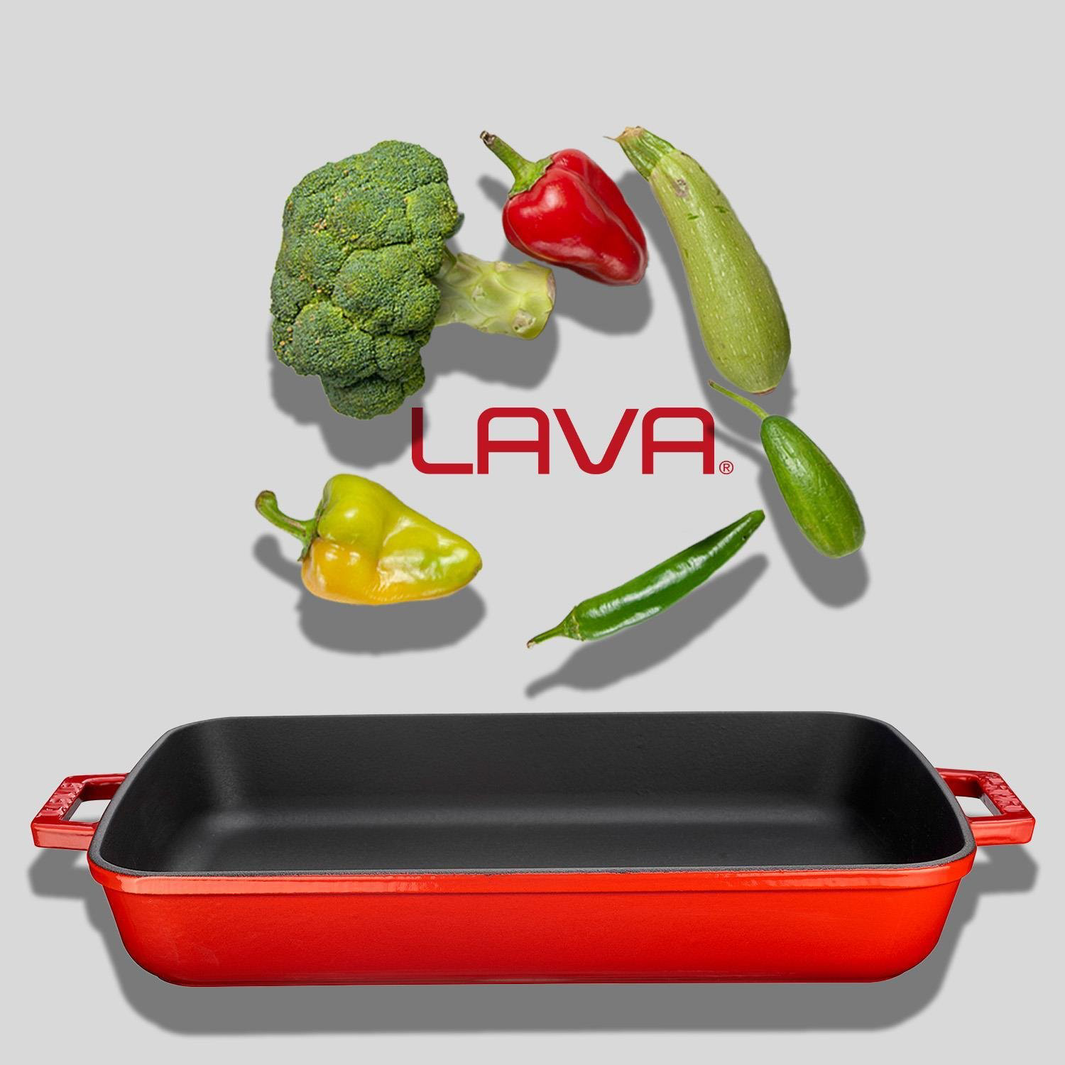 Lava Fırın Tepsisi Dikdörtgen Kırmızı 26 X 40 Cm Lava Fırın Tepsisi Dikdörtgen Kırmızı 26 X 40 Cm