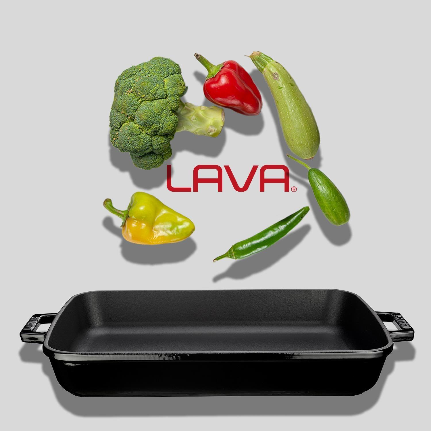 Lava Fırın Tepsisi Dikdörtgen Siyah 26 X 40 Cm Lava Fırın Tepsisi Dikdörtgen Siyah 26 X 40 Cm