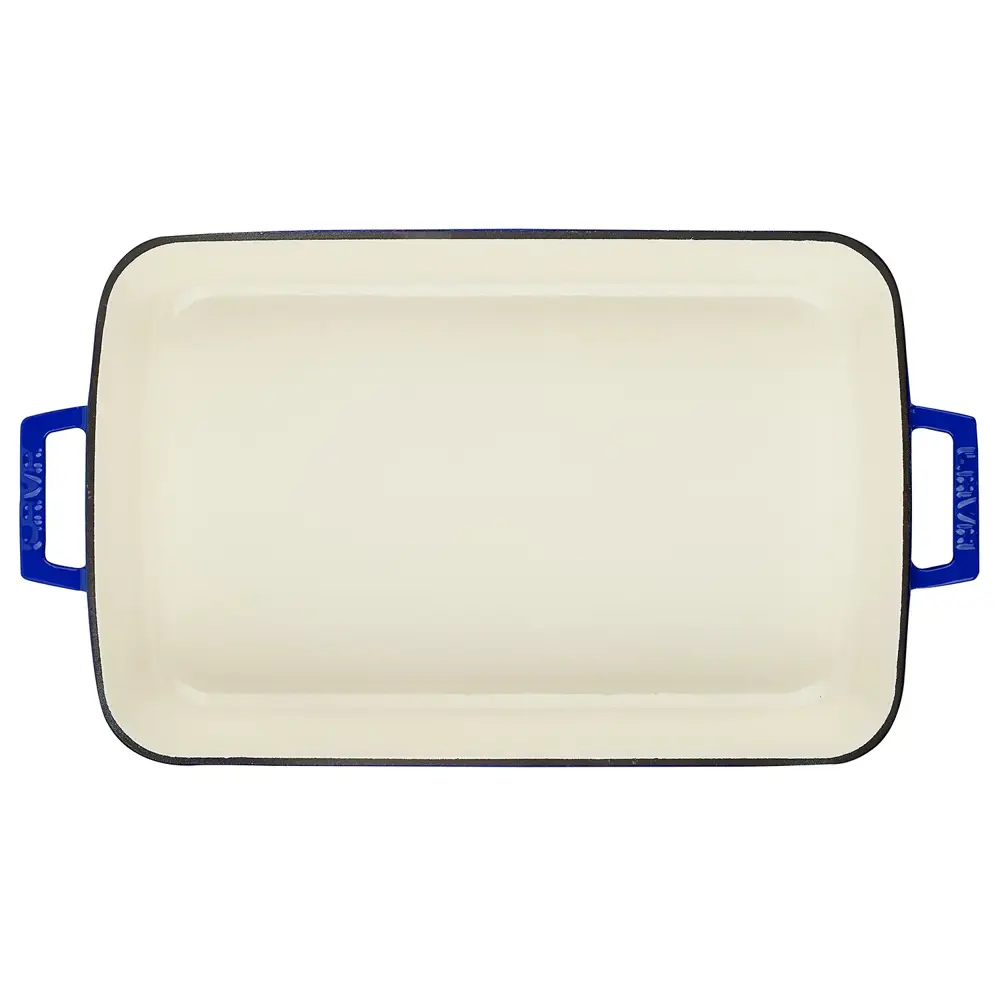 Lava Fırın Tepsisi Dikdörtgen İçi Krem Mavi 26 X 40 Cm