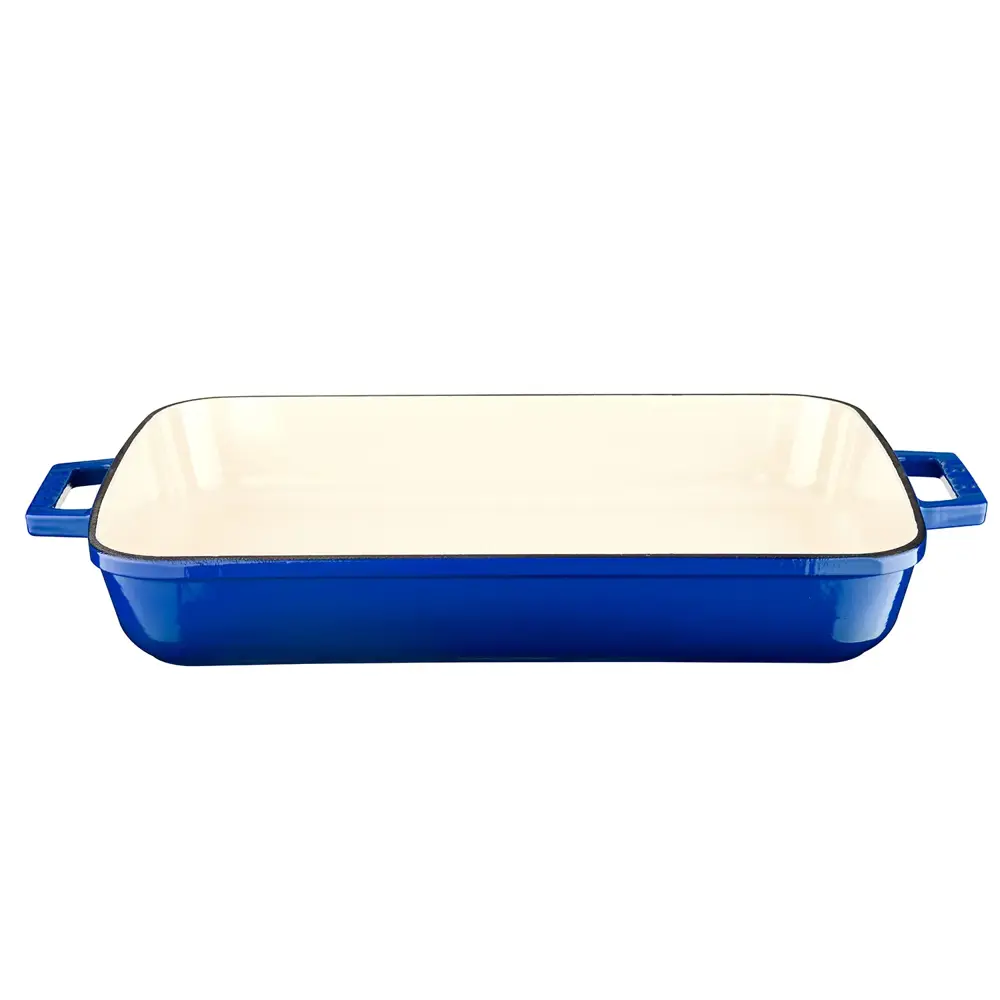 Lava Fırın Tepsisi Dikdörtgen İçi Krem Mavi 26 X 40 Cm