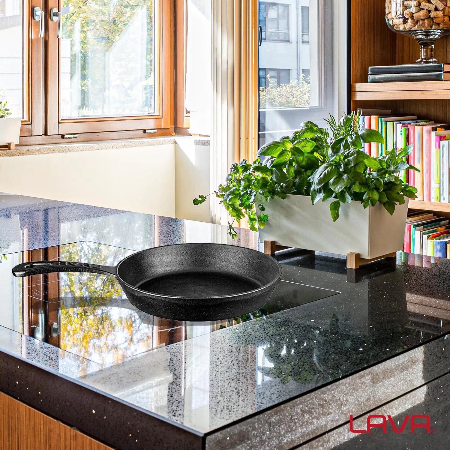 Lava Kızartma Tavası Yuvarlak Siyah Mat 20 Cm Eco Lava Kızartma Tavası Yuvarlak Siyah Mat 20 Cm Eco