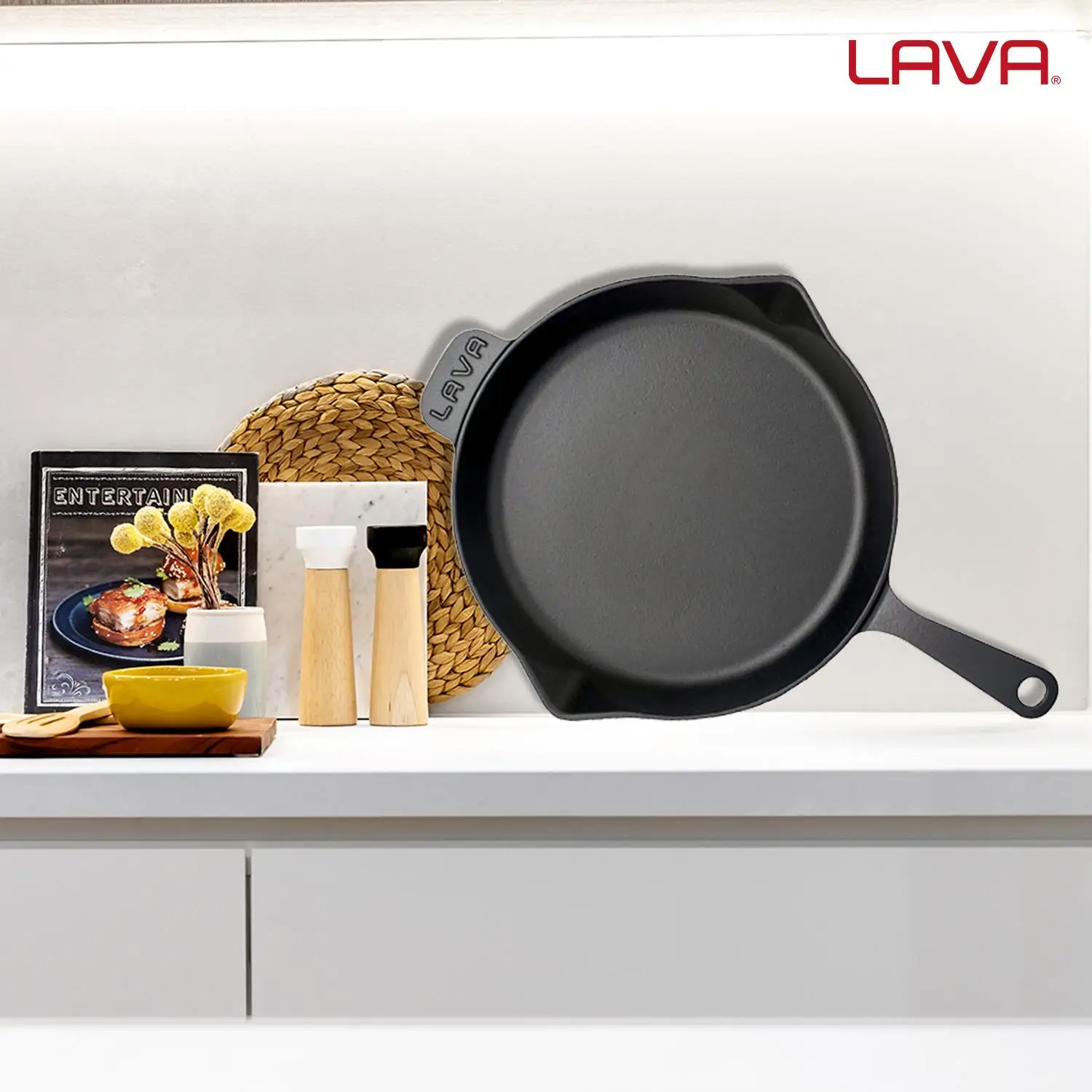 Lava Kızartma Tavası Yuvarlak Siyah Mat 34 Cm Eco Lava Kızartma Tavası Yuvarlak Siyah Mat 34 Cm Eco