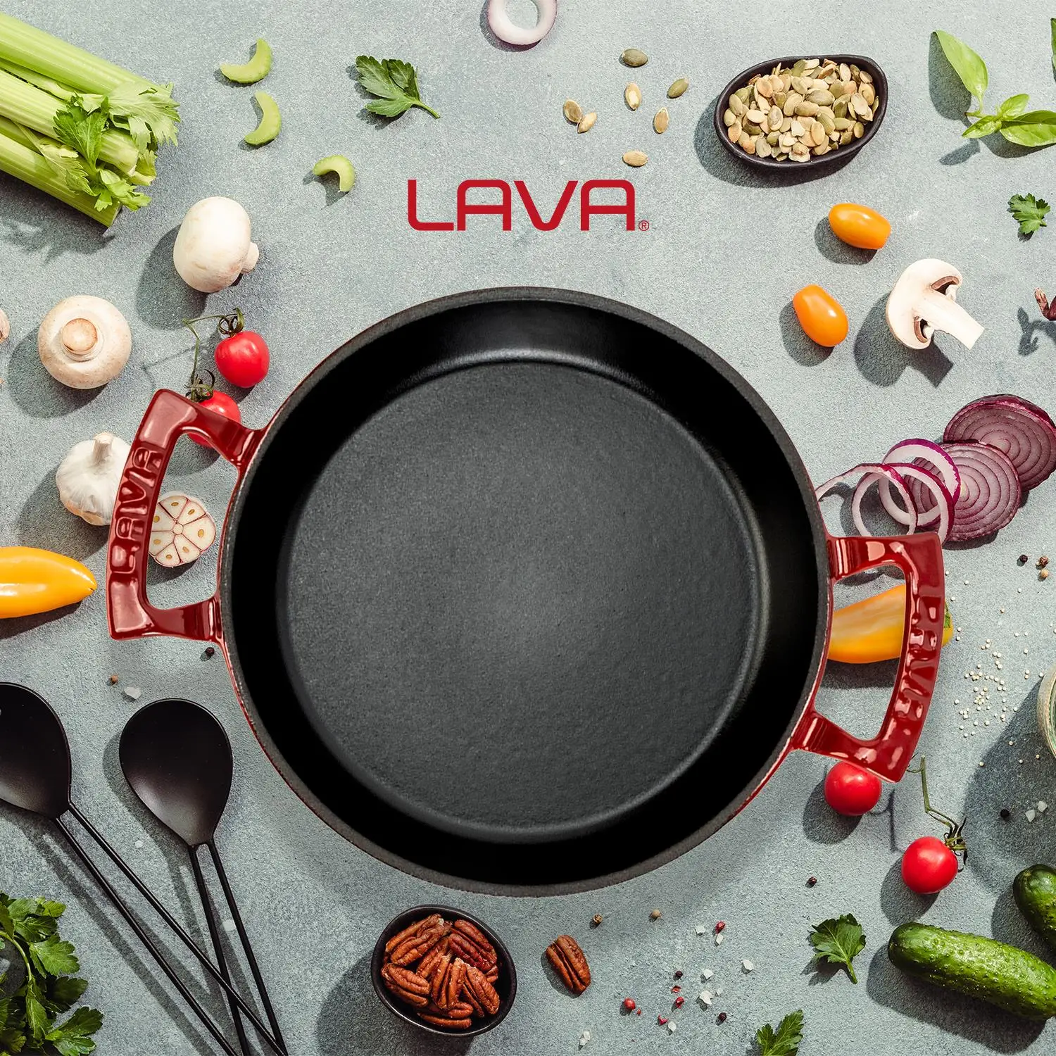 Lava Sahan Yuvarlak Kırmızı 20 Cm Lava Sahan Yuvarlak Kırmızı 20 Cm