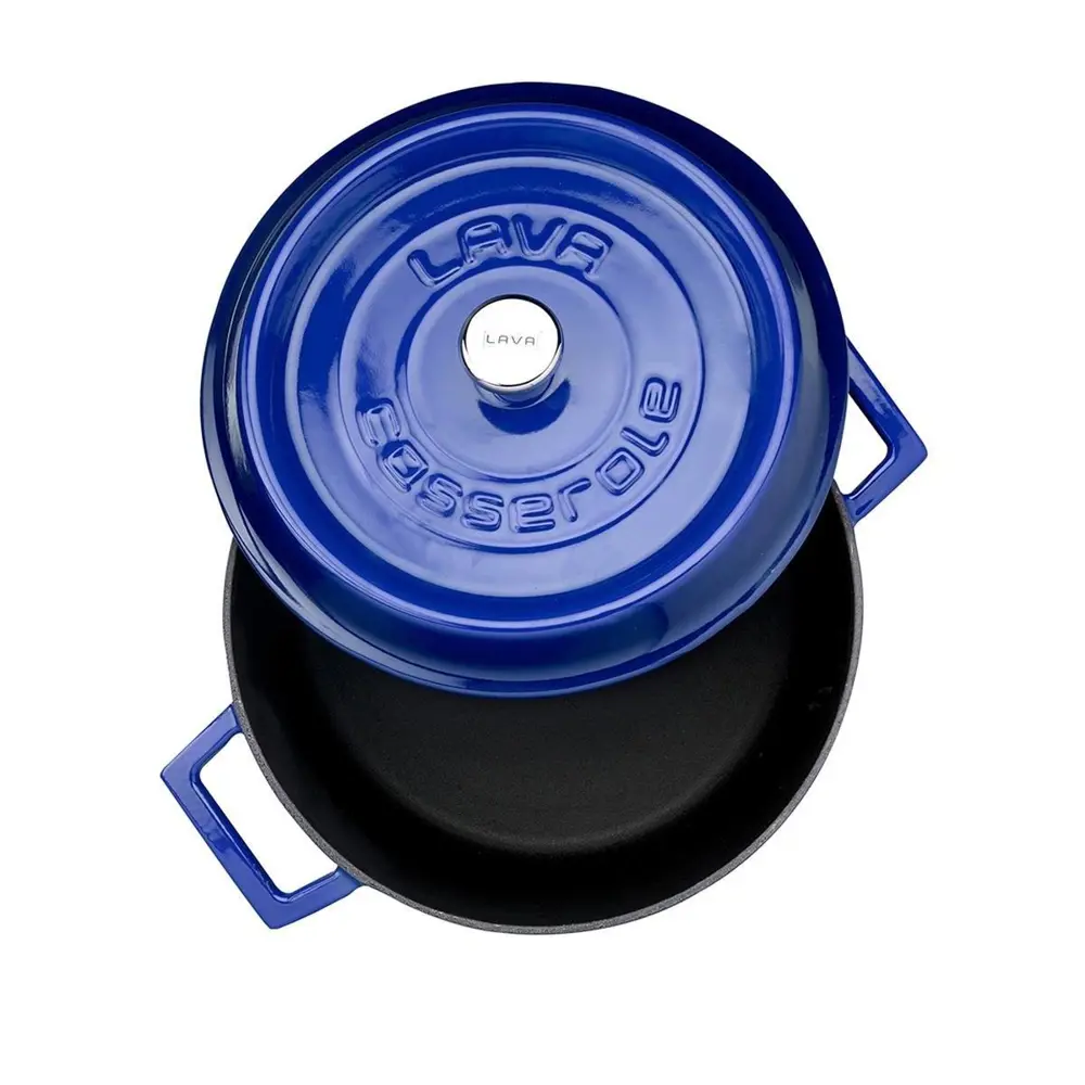 Lava Trendy Demir Döküm Derin Tencere 24 Cm Mavi LVYTC24K2B