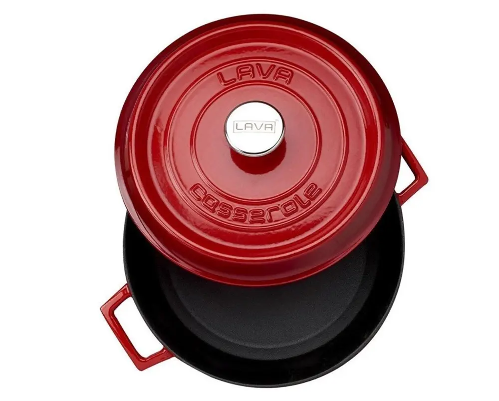 Lava Trendy Demir Döküm Derin Tencere 28 Cm Kırmızı LV Y TC 28 K2