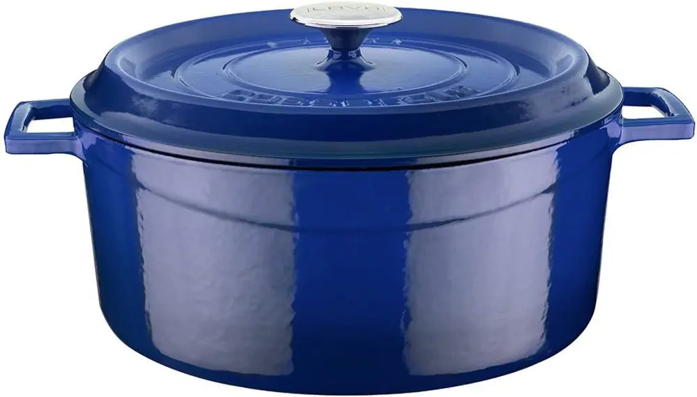 Lava Trendy Demir Döküm Derin Tencere 28 Cm Mavi