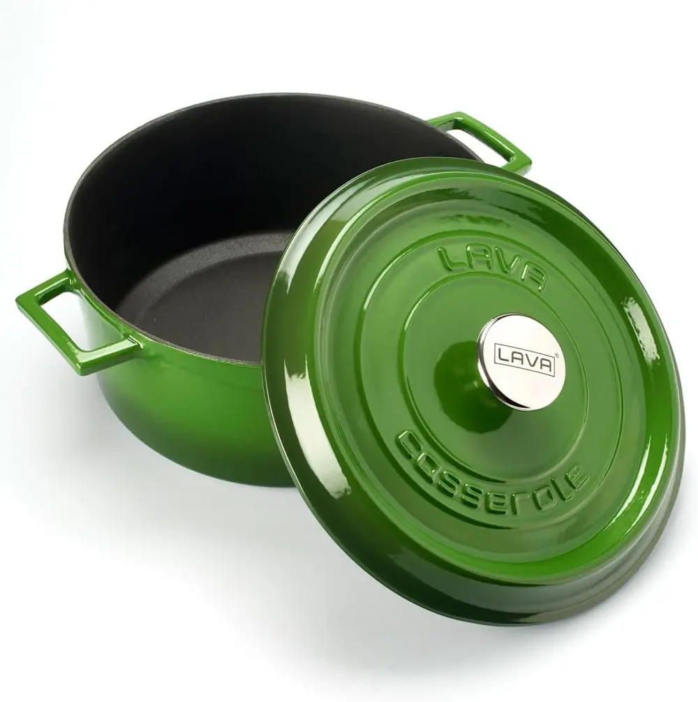 Lava Trendy Demir Döküm Derin Tencere 28 Cm Yeşil LVYTC28K2G