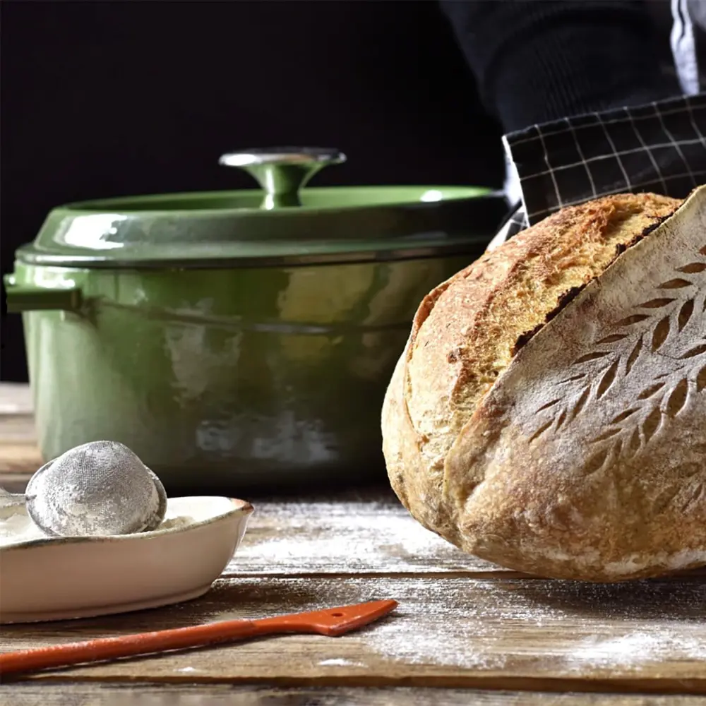 Lava Trendy Demir Döküm Derin Tencere 28 Cm Yeşil LVYTC28K2G