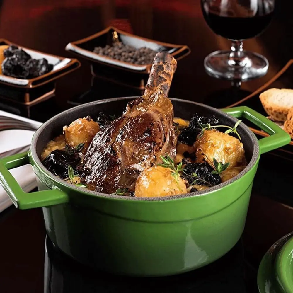 Lava Trendy Demir Döküm Derin Tencere 28 Cm Yeşil LVYTC28K2G