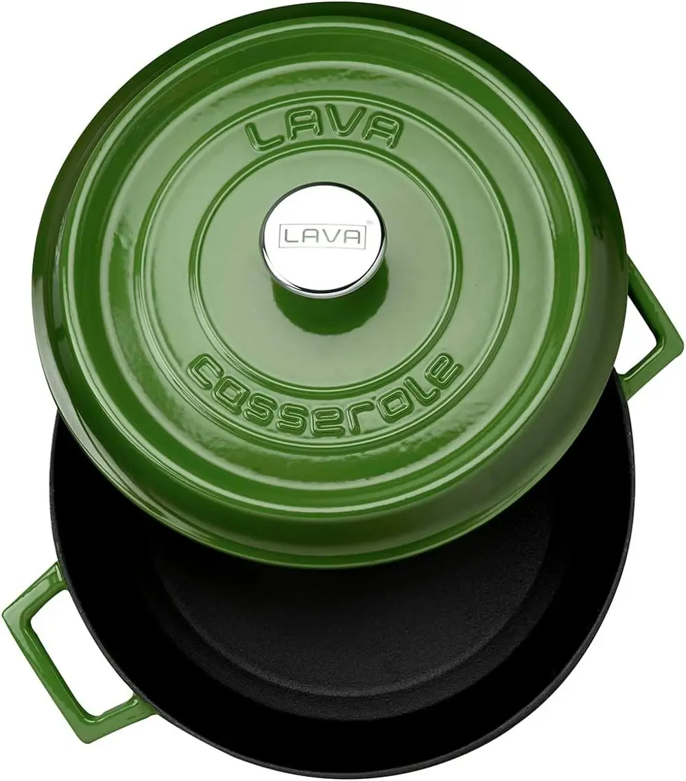 Lava Trendy Demir Döküm Derin Tencere 28 Cm Yeşil LVYTC28K2G