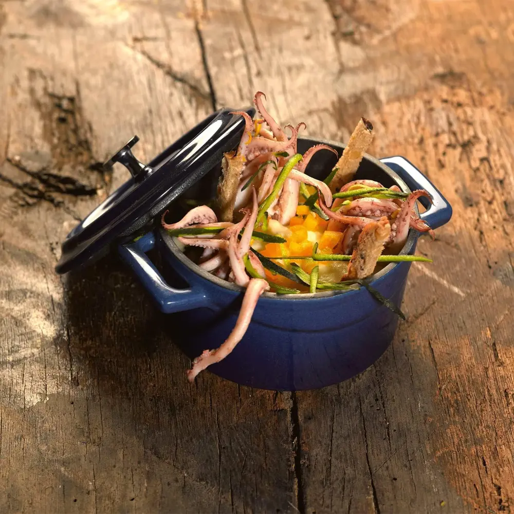 Lava Trendy Demir Döküm Mini Derin Tencere 14 Cm Mavi LV Y TC 14 