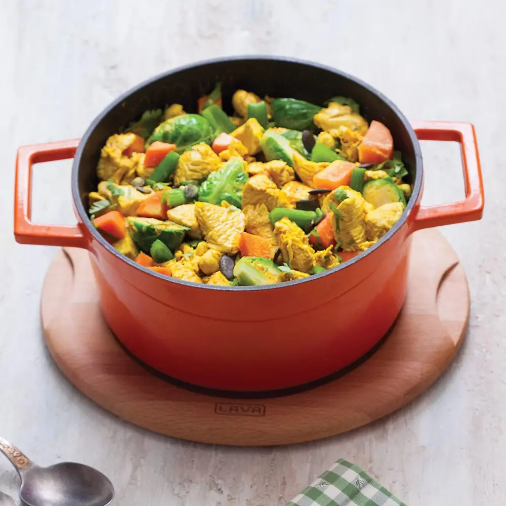 Lava Trendy Demir Döküm Mini Derin Tencere 14 Cm Turuncu LV Y TC 