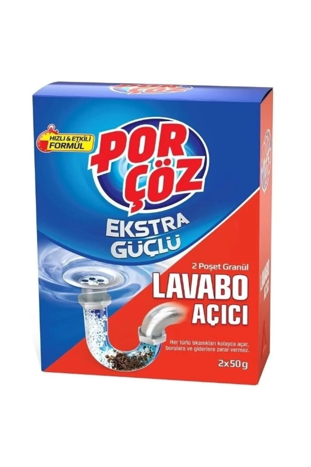 Lavabo Açıcı 2 Poşet Granül 2x50g Fiyatı, Yorumları ve Özellikleri