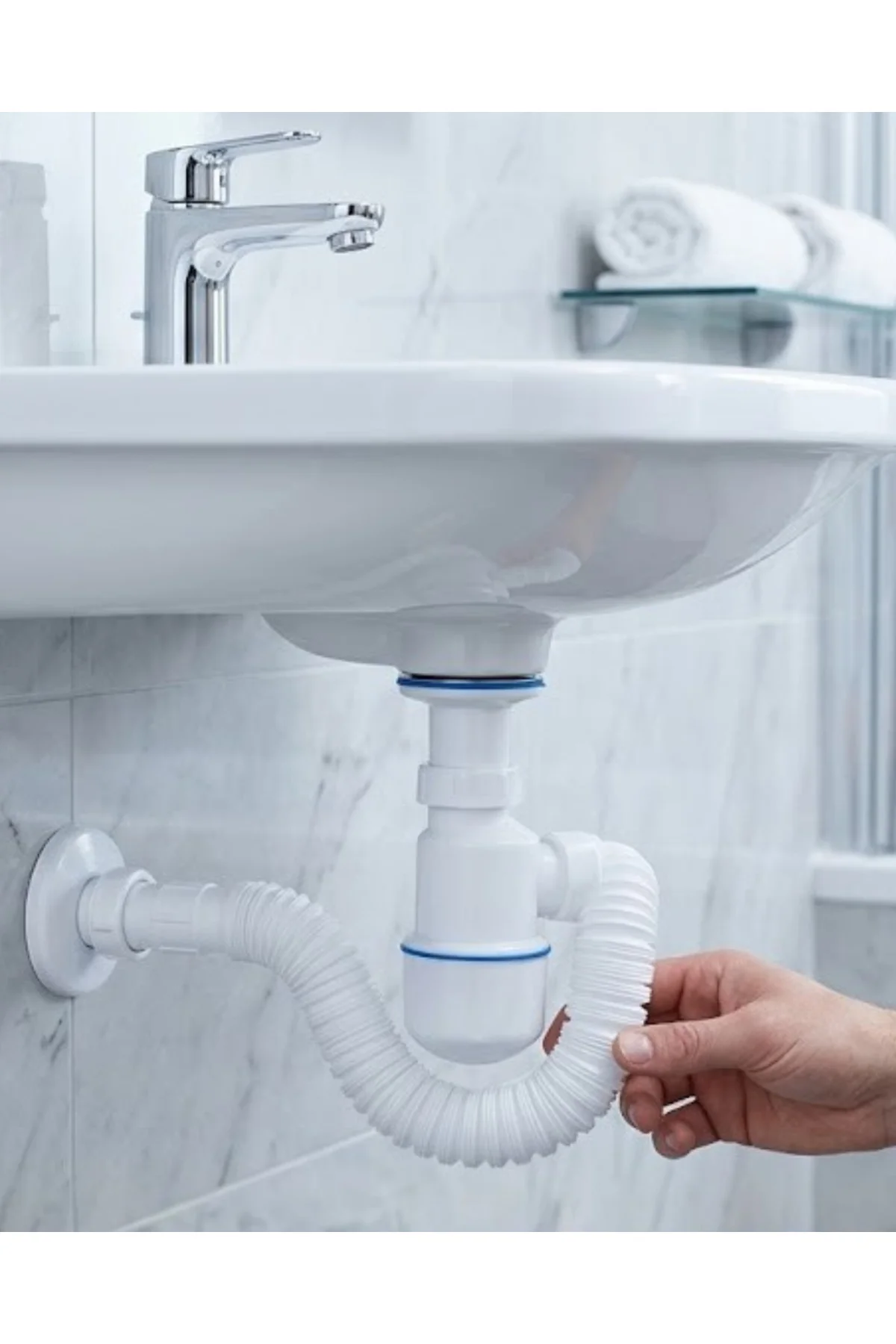 Lavabo Gider Borusu Esnek Hortumlu Sifon Seti Koku Önleyici Dayanıklı Tasarım Lavabo Gider Borusu Esnek Hortumlu Sifon Seti Koku Önleyici Dayanıklı Tasarım