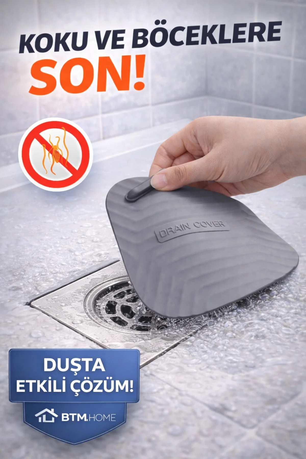 Lavabo Gider Kapatıcı Koku Önleyici Süzgeç Kapağı Duş Banyo Gider