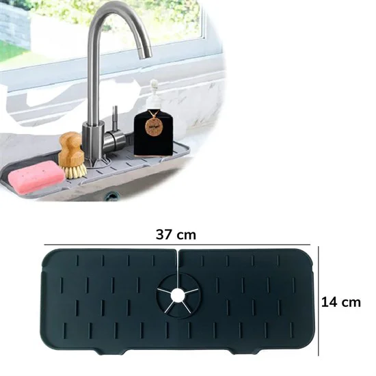 Lavabo İçin Silikon Esnek Mat Musluk Sapı Damlama Tutucu Raf Mutfak Tezgahı Sıçrama Koruma Fiyatı, Yorumları ve Özellikleri