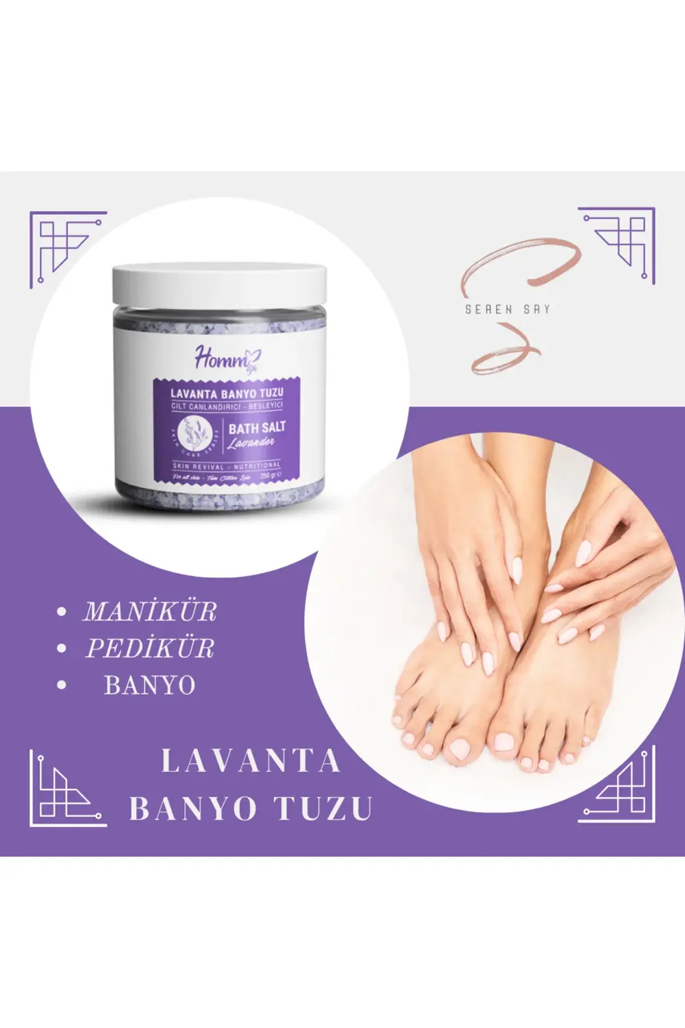 Lavanta Banyo Tuzu 250 gr