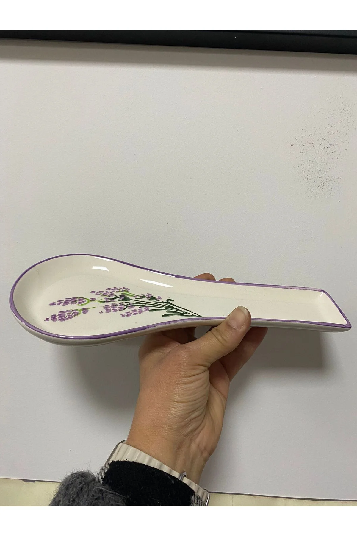 Lavanta Desenli Kepçe Altlığı