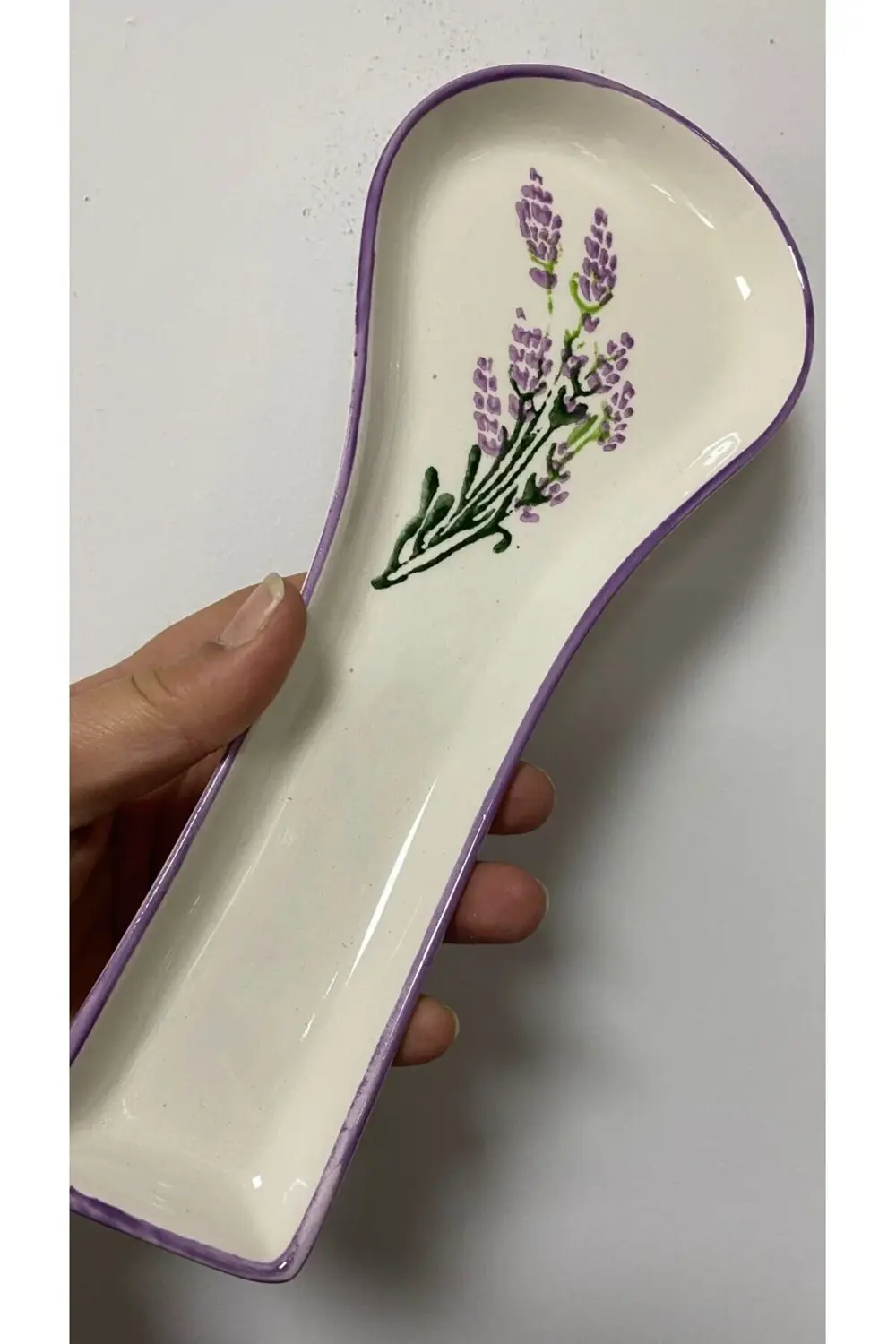 Lavanta Desenli Kepçe Altlığı