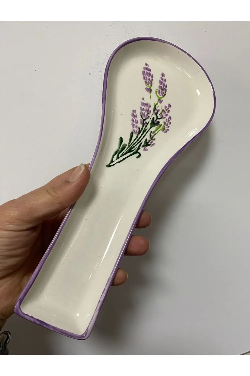 Lavanta Desenli Kepçe Altlığı