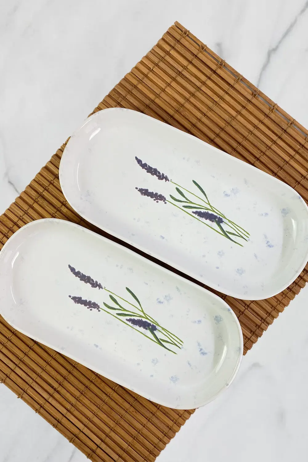 Keramika Lavanta Noyan Kayık Salata Tabağı 26Cm 2 Adet