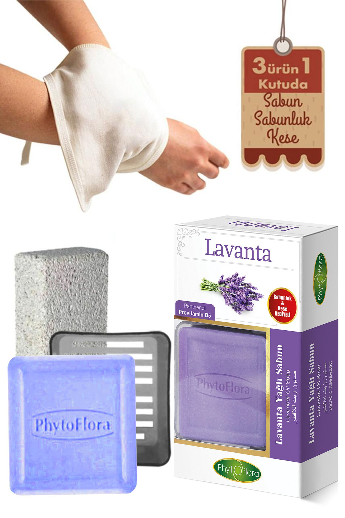 Lavanta Sabunu Ve Banyo Kesesi, Katı Sabunluk
