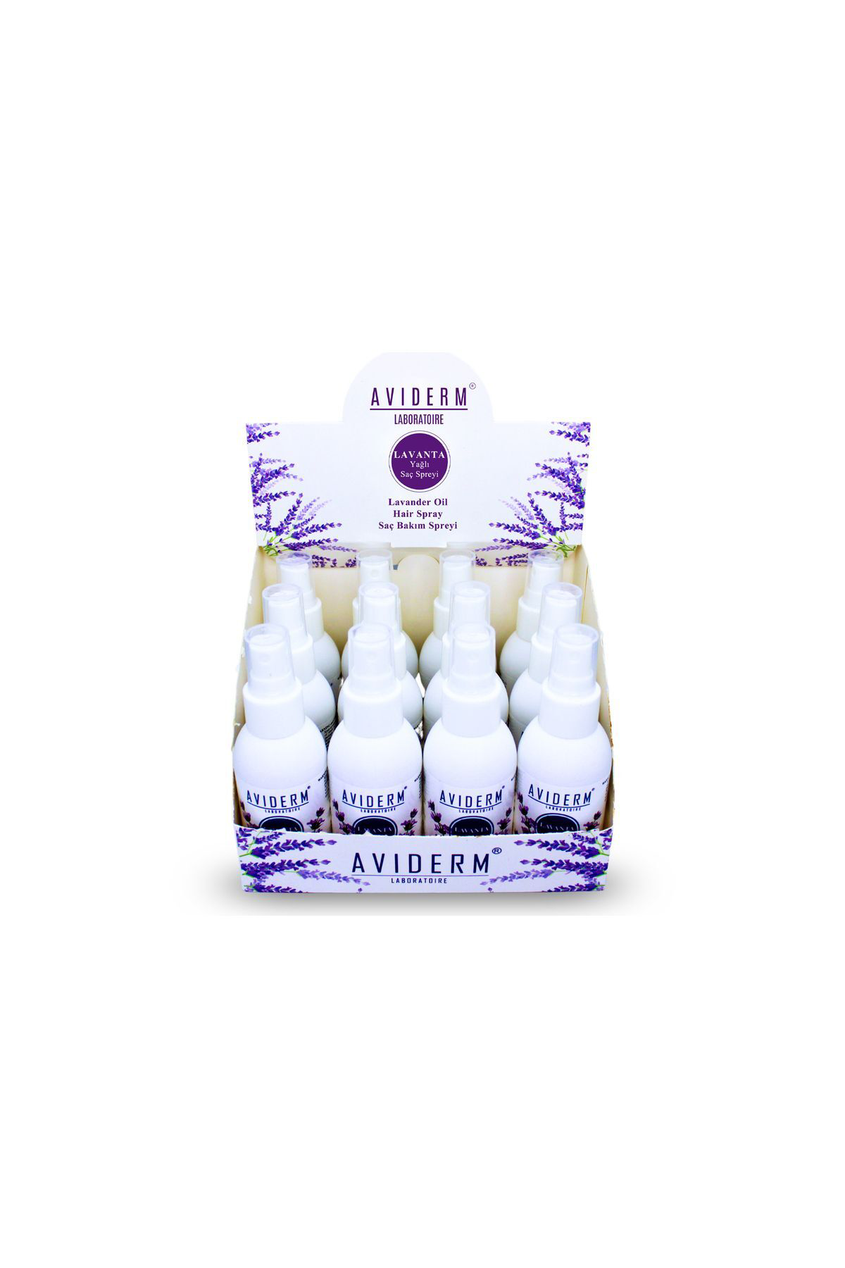 LAVANTA YAĞLI SAÇ SPREYİ 100 ML 12 Lİ STAND