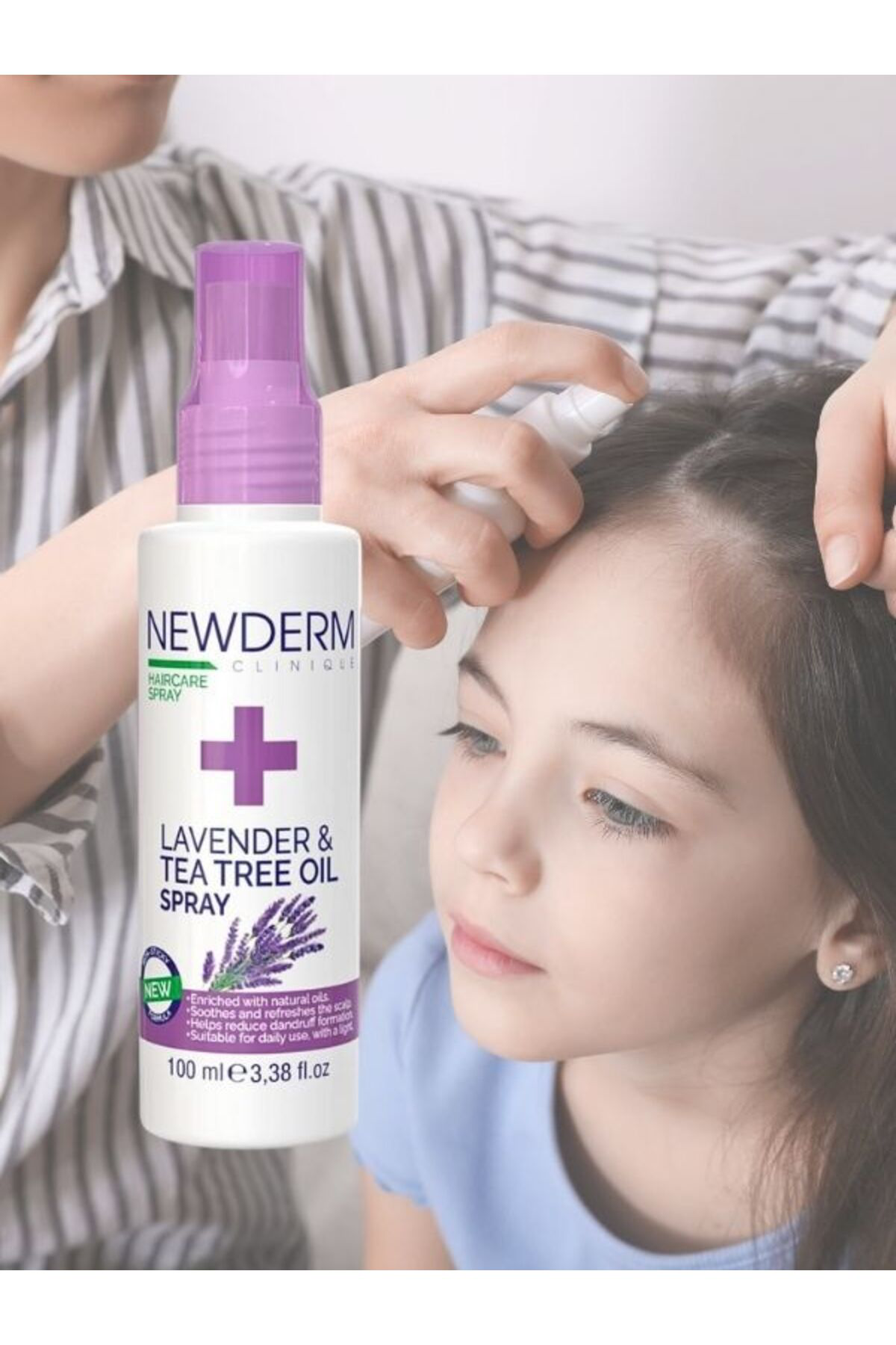 Newderm Lavantalı Bit Ve Sinek Kovucu Saç Spreyi Lavantalı Saç Bakım Spre